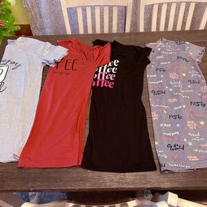 Set of Four womens medium pajama dresses